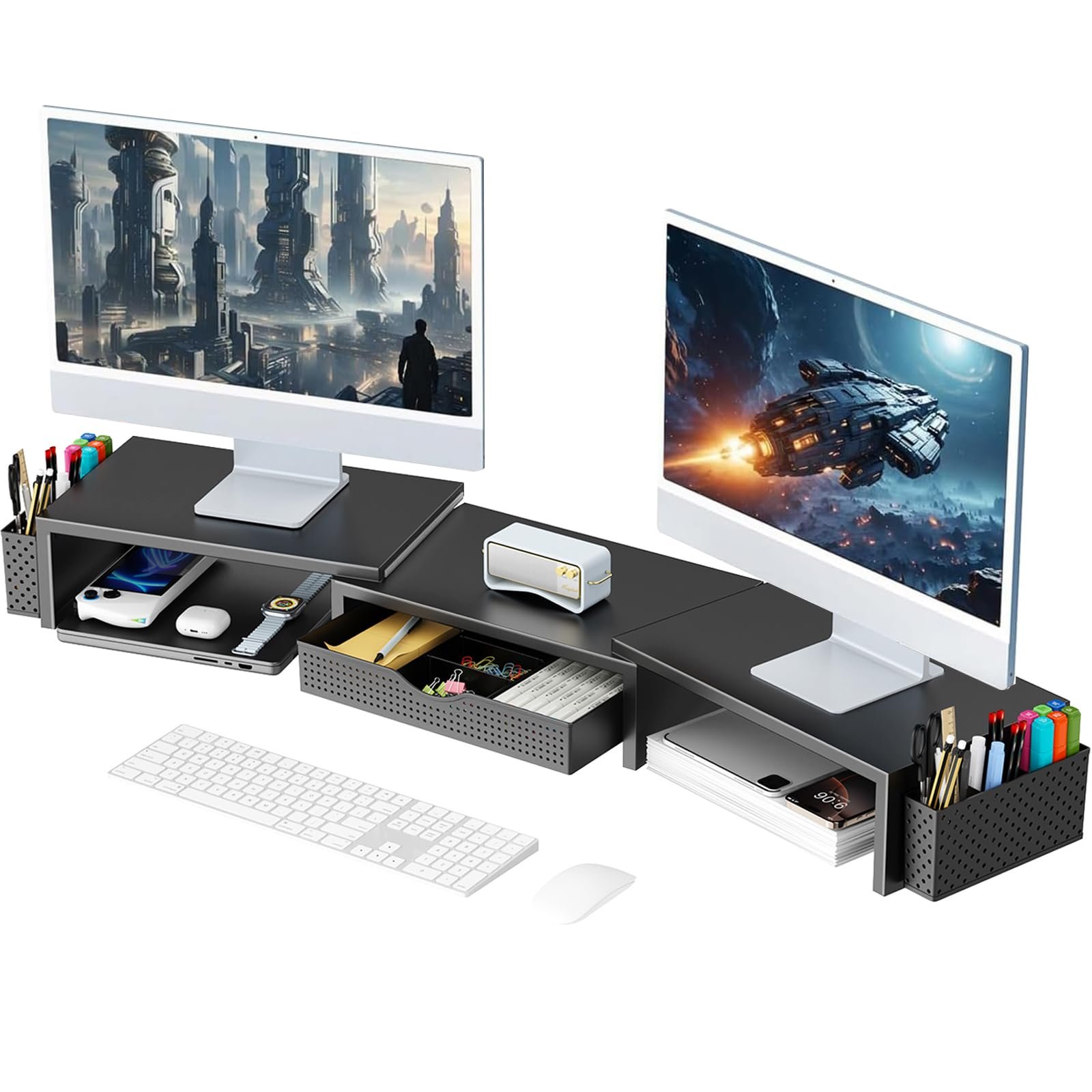 Computer accessories including keyboards, mice, USB hubs, docking accessories and laptop stands.