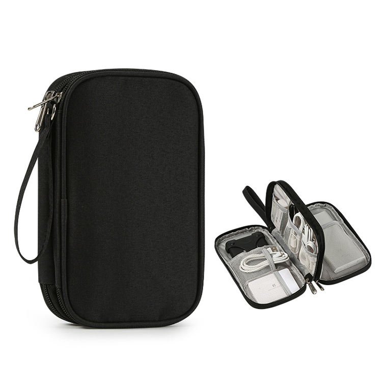 White zippered pouch and organizer shown on a white background.