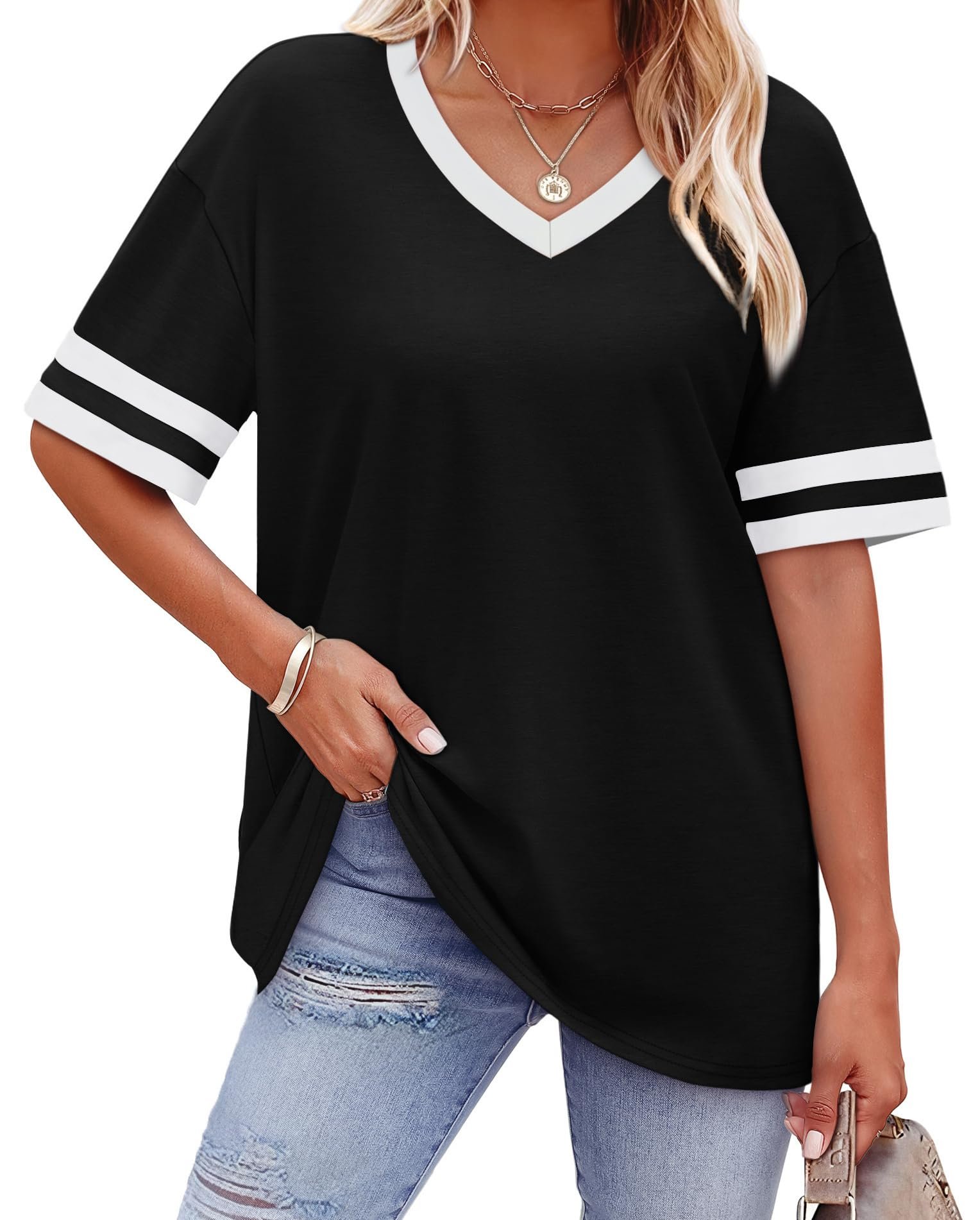 Plain white crew-neck T-shirt shown on a white background.