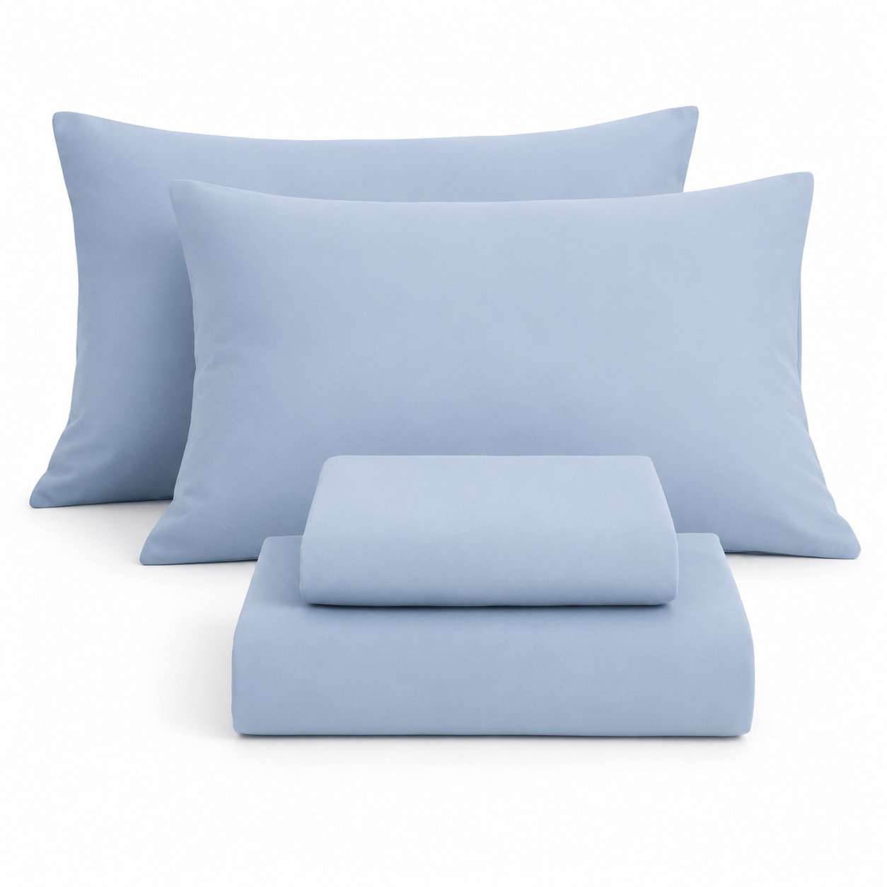 Bedding and home textile products on a white background.