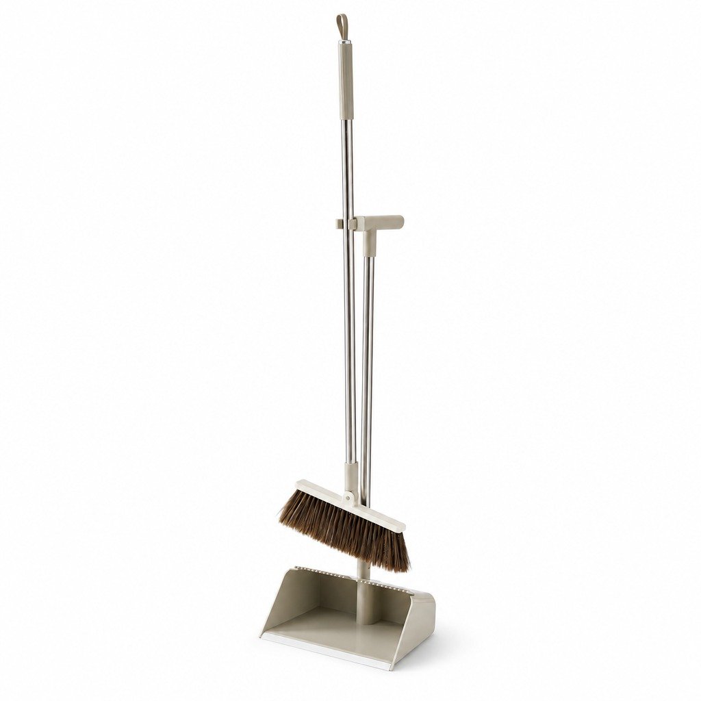 Cleaning and household supplies on a white background.