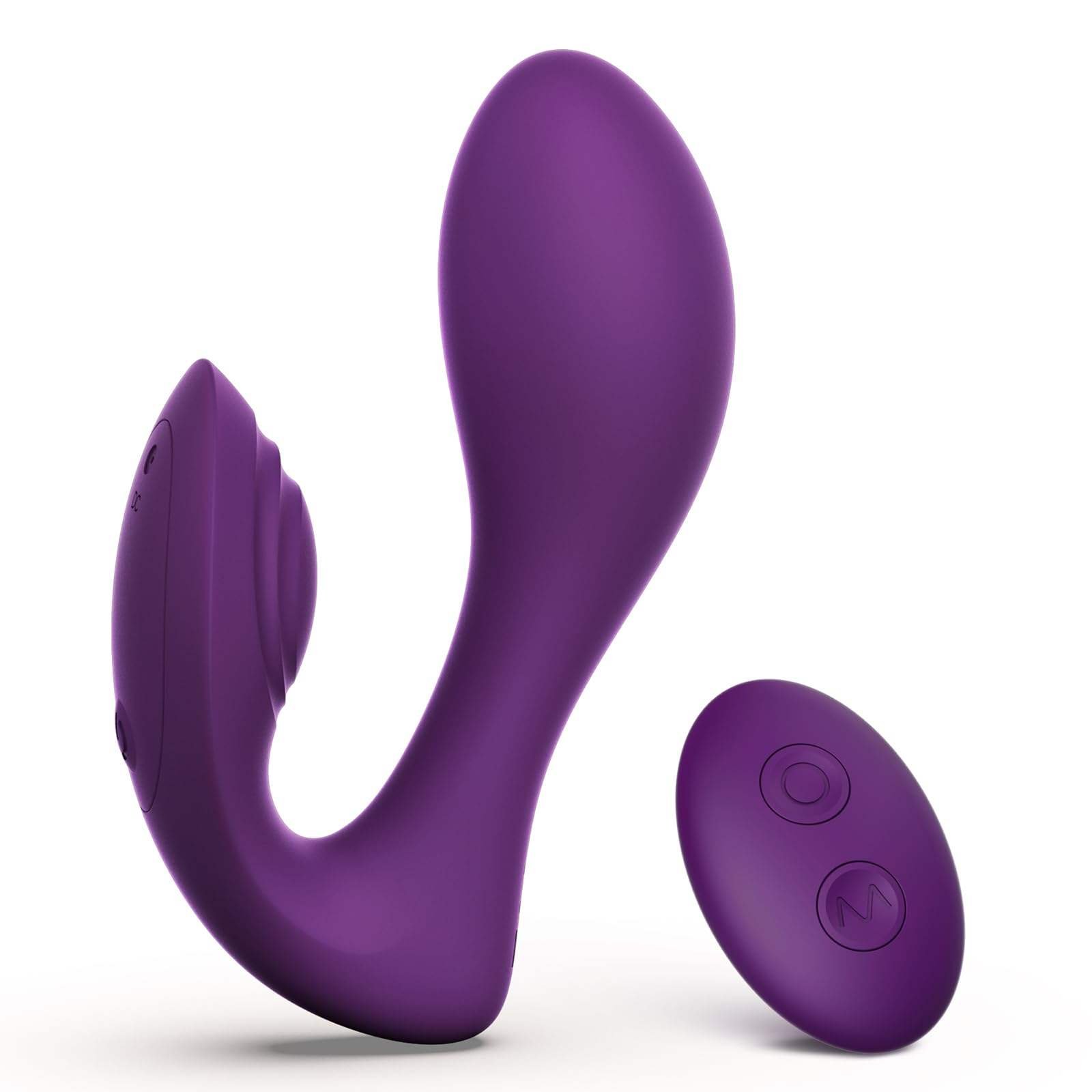 Couples and remote-controlled intimate products on a white background.