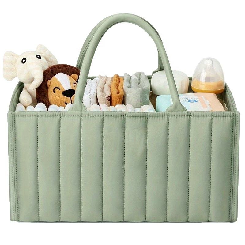 Diapering and nursery care products on a white background.