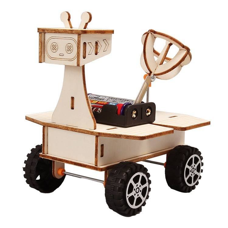 STEM robotics and science experiment toy kit shown on a white background.