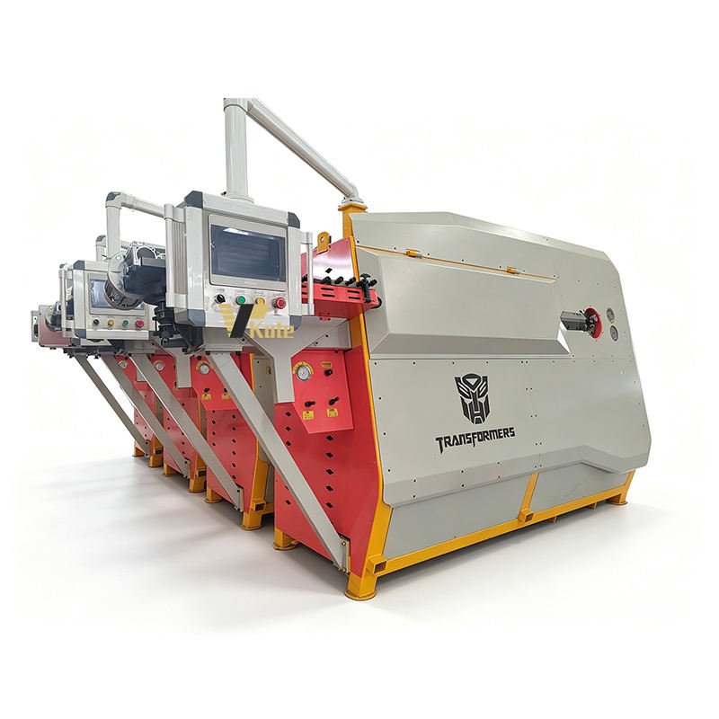 Industrial flow wrapping and conveyor machine shown on a white background.