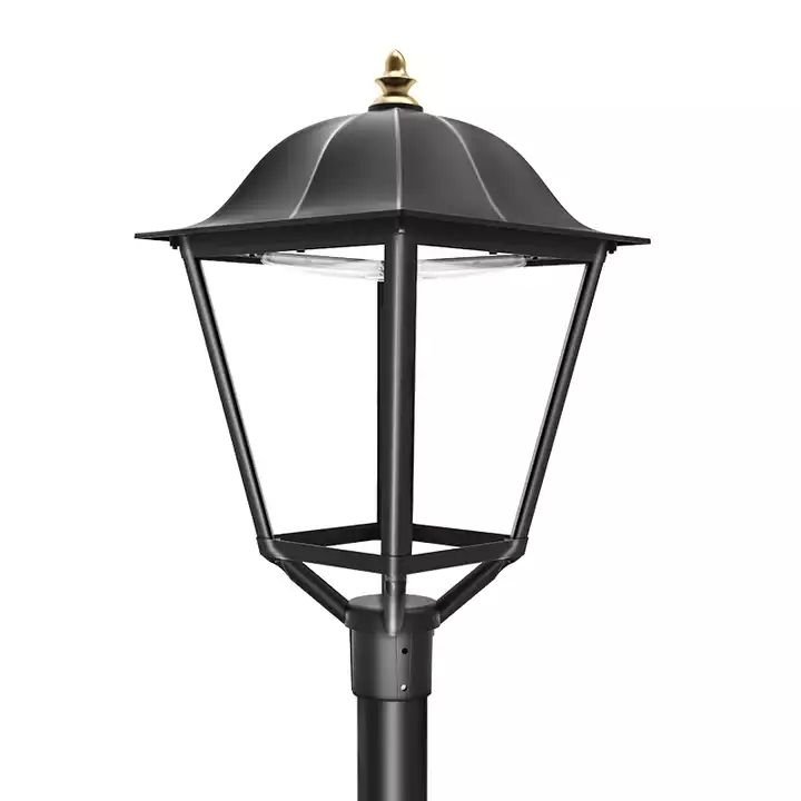 Outdoor and landscape lighting products on a white background.