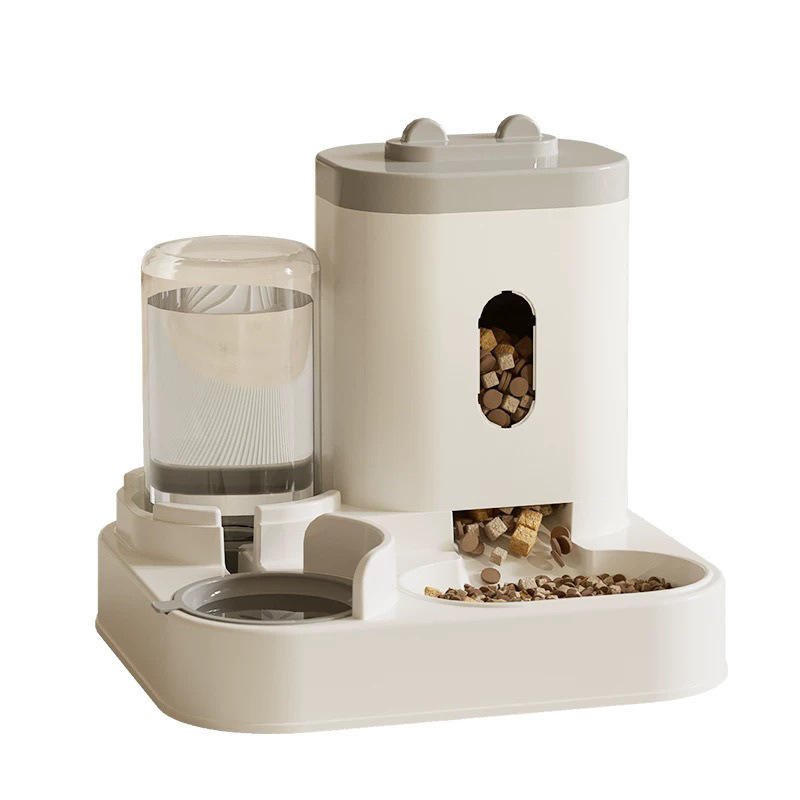 Pet feeding and watering products on a white background.