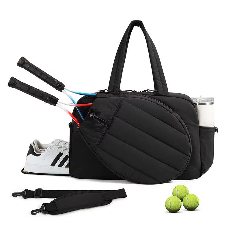 Racket sports products on a white background.