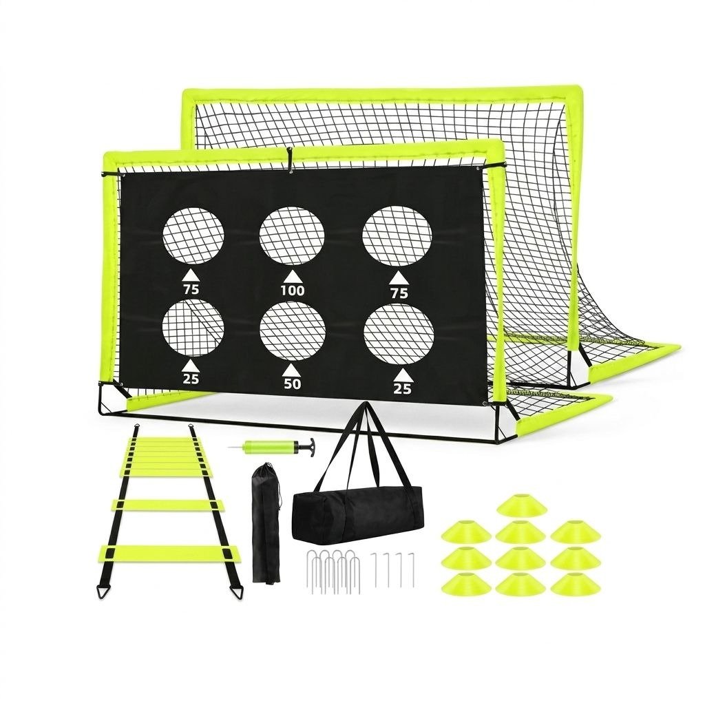 Team sports equipment on a white background.